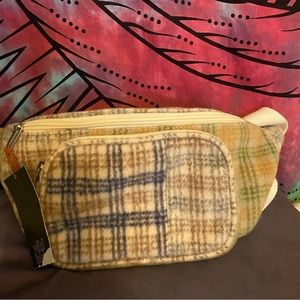NWT Patchwork Plaid Fanny Pack
